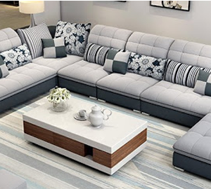 Bộ ghế sofa sang trọng màu xám